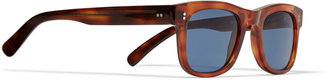 Oliver Spencer Bert Square-Frame Tortoiseshell Sunglasses