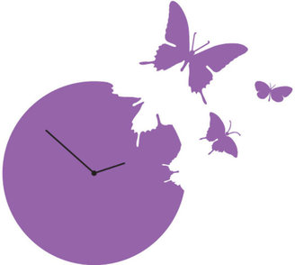 Diamantini Domeniconi Diamantini & Domeniconi Butterfly Clock Violet