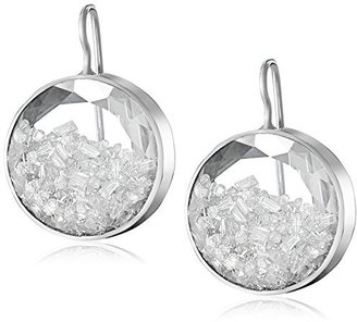Moritz Glik Kaleidoscope" 18K White Gold and Mixed Floating Diamond Earrings