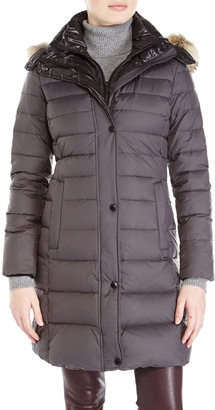 Andrew Marc New York 713 ANDREW MARC Gayle Fur Trim Hooded Down Coat