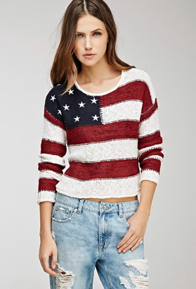 Forever 21 American Flag Sweater