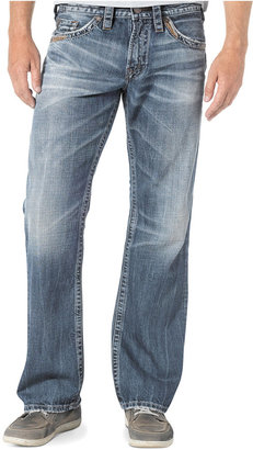 Silver Jeans Relaxed-Fit Straight-Leg Zac Jeans