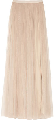 Mulberry Tulle and silk maxi skirt