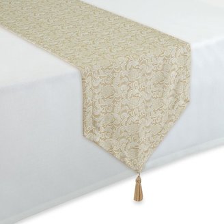 Waterford Linens Lucida 90-Inch Table Runner in White