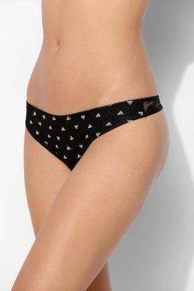 Urban Outfitters Printed Lace-Back Thong
