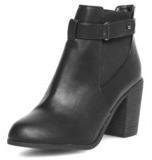 Dorothy Perkins Womens black heeled ankle boots- Black