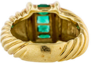 David Yurman Emerald Cable Ring