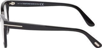 Tom Ford Black Peaked Rim Optical Glasses