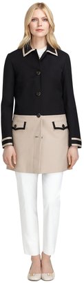 Brooks Brothers Color-Block Trench Coat