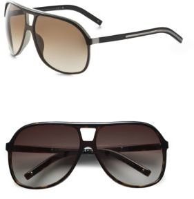 Christian Dior Acetate Aviator Shield Sunglasses
