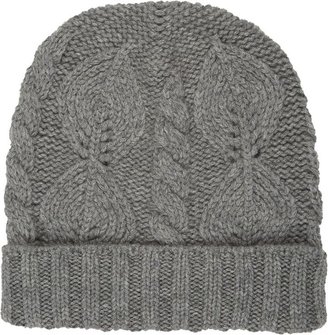 Barneys New York Men's Mixed-Stitch Knit Hat-Grey