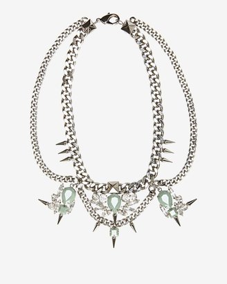 Fallon Jewelry Multi Drop Crystal Link Necklace