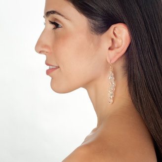 Wendy Mink Crystal Cluster Drop Earrings
