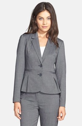 Halogen Pleat Peplum Suit Jacket (Regular & Petite)