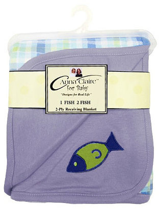 ZZ Baby 3 Pack of One Fish Two Fish Receiving Blanket