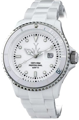 Toy Watch Mens Fluo Oversize Time Only Plasteramic Watch in White