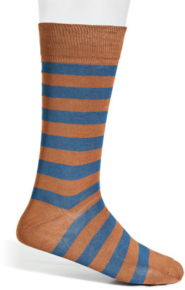 Paul Smith Stretch Cotton Striped Socks
