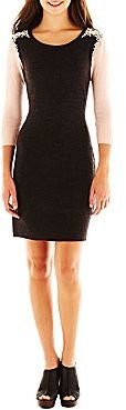 JCPenney by&by Embellished Shoulder Sweater Dress