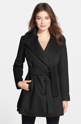 Trina Turk 'Beverly' Wool & Cashmere Wrap Coat (Regular & Petite)