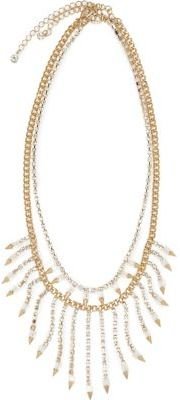 River Island White and gold statement necklace