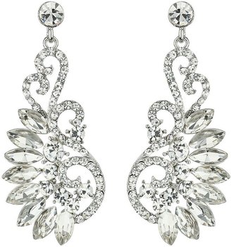 Mikey Hook shape fillagry marquise crystal ear