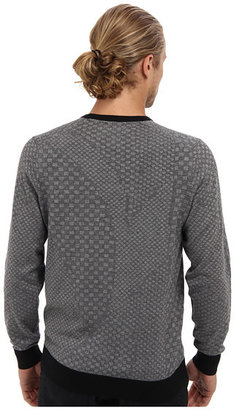 Ben Sherman Geometric Jacquard V-Neck Sweater