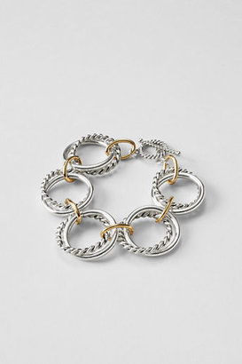 Lands' End Women's Mixed Metals Twisted Rings Bracelet