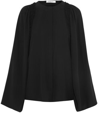 Givenchy Ruffled silk crepe de chine blouse