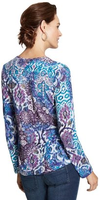 Chico's Damask Dreams Long Neveah Top