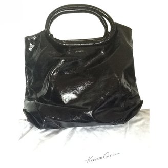 Kenneth Cole Black Patent leather Handbag