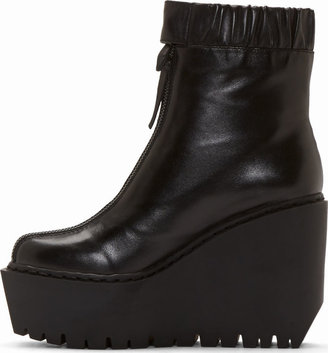 Opening Ceremony Black Leather Luna Boot