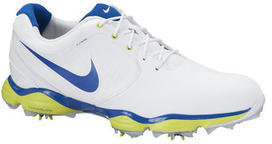 Nike Lunar Control II White/Blue/Green Golf Shoes 10.5