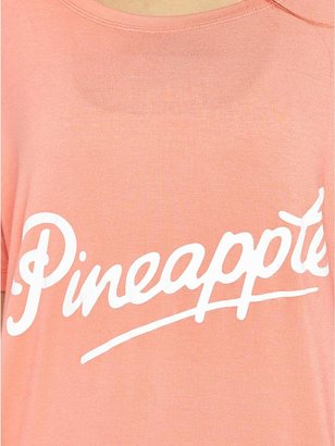 Pineapple Slogan Oversize T-shirt