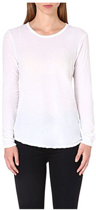 James Perse Cotton long-sleeved top