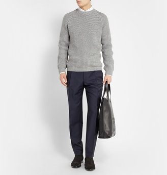 Balenciaga Pleat-Front Wool and Mohair-Blend Trousers