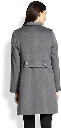 Cinzia Rocca Wool Double-Breasted Walking Coat