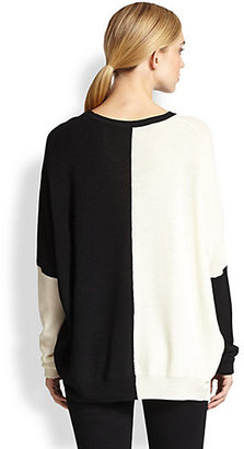 Yigal Azrouel Colorblock Cashmere Sweater