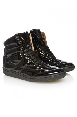 Maison Martin Margiela 7812 Maison Martin Margiela MM6 Patent Leather Hi-Top Trainers