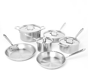 All-Clad Brushed d5 10 Piece Cookware Set