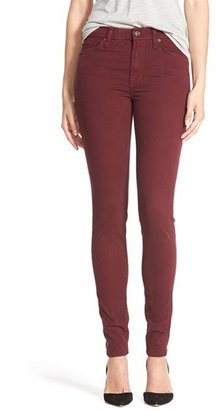 7 For All Mankind Brushed Sateen Skinny Pants