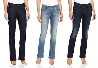 Levi's Levis Mid-Rise Skinny Bootcut Jeans Womens Button-Flap Back Pocket Stretch Denim