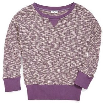 Splendid Textured Loose Knit Sweatshirt (Big Girls)