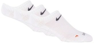 Nike Pack of three white 'Dri-FIT' trainer socks