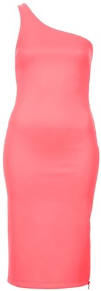 Topshop One-Shoulder Midi Body-Con Dress