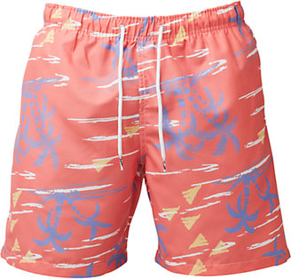 Franks Palm Trees Swim Shorts, Red