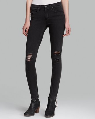 Rag & Bone JEAN Jeans - The Skinny in Soft Rock with Holes