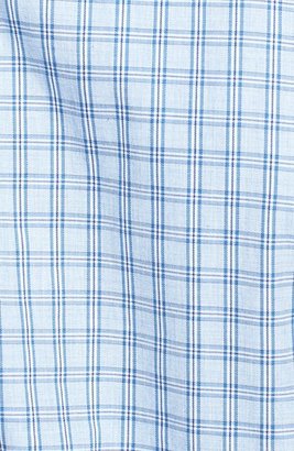 John W. Nordstrom Regular Fit Plaid Supima® Cotton Poplin Sport Shirt