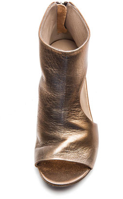 Marsèll Bo Leather Booties in Bronze