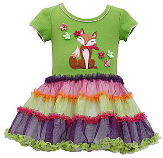 Bonnie Baby 12-24 Months Fox-Appliqued Dress