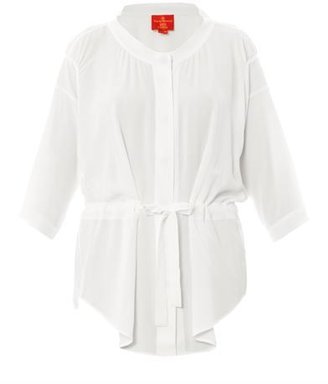Vivienne Westwood Silk-crepe waist-tie blouse